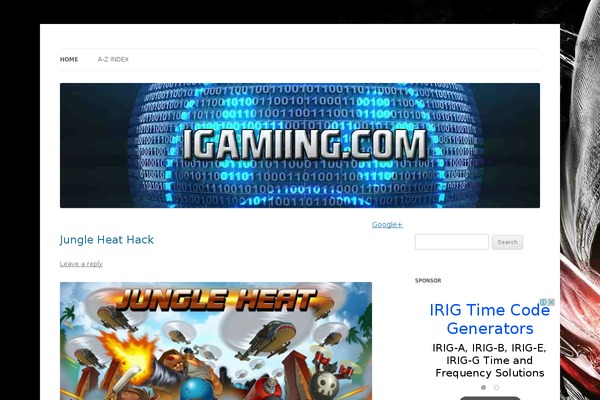 WordPress website example screenshot