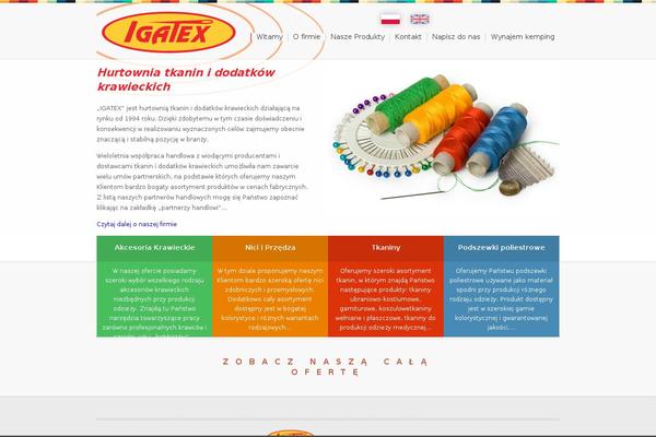 igatex.pl site used Globiznesigatex