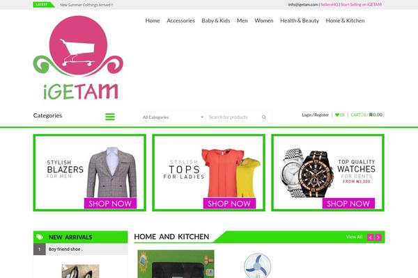 igetam.com site used Accesspress-store-pro