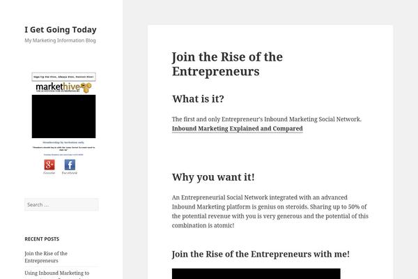 Twenty Fifteen theme site design template sample