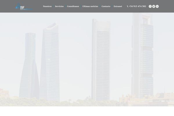 The7 theme site design template sample