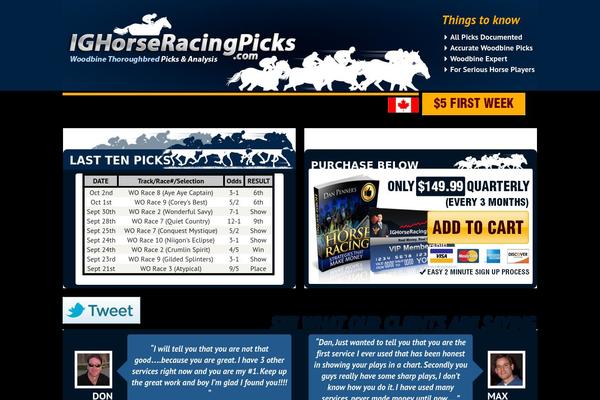 ighorseracingpicks.com site used Leadsqueezetheme_july4th