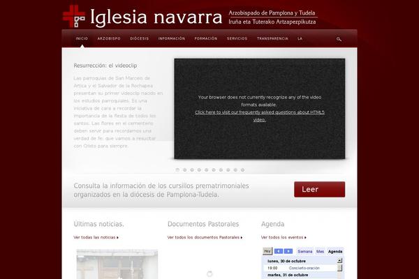 iglesianavarra.org site used Daily Newscast