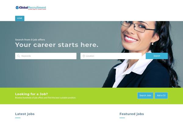 Jobseek theme site design template sample