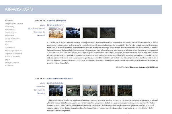 ignacioparis.org site used Barthelme4.6
