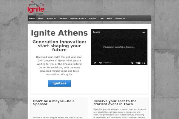 igniteathens.gr site used Responsive