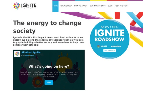 Ignite theme site design template sample