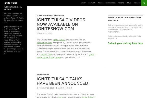 Twenty Fourteen theme site design template sample