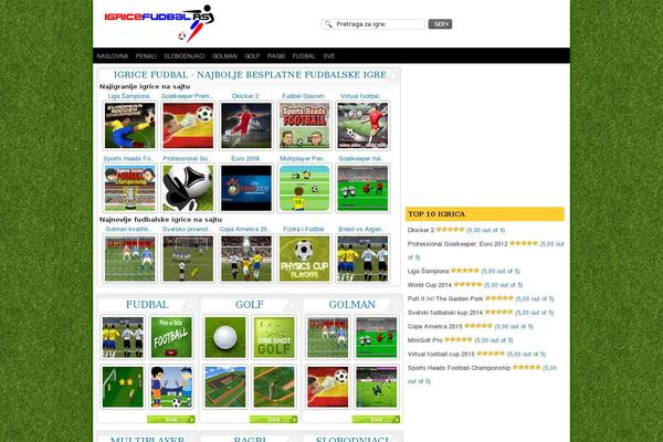 igricefudbal.rs site used FunGames