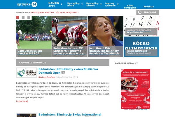 igrzyska24.pl site used Worldblog