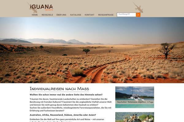 Iguana theme site design template sample