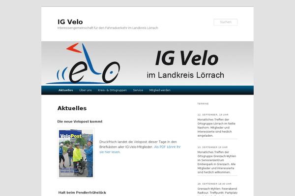 igvelo.de site used Twentyeleven_childtheme