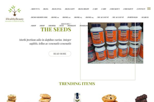 Seed theme site design template sample