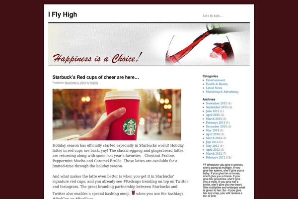 Twenty Ten theme site design template sample