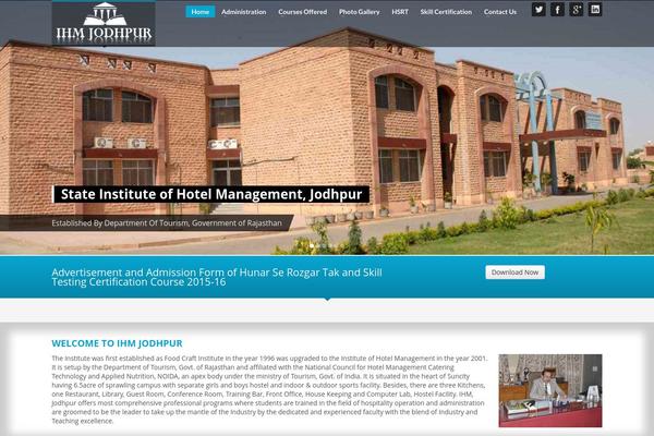 ihmjodhpur.com site used Ihm