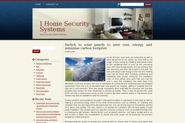 ihomesecuritysystems.com site used Blurb