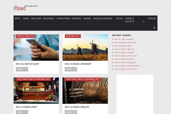 WordPress website example screenshot