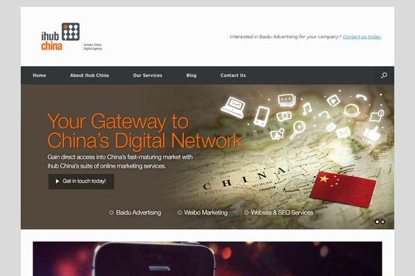 Vantage theme site design template sample