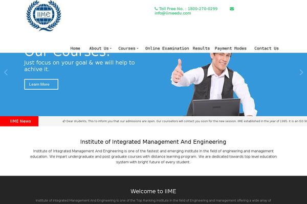 WordPress website example screenshot