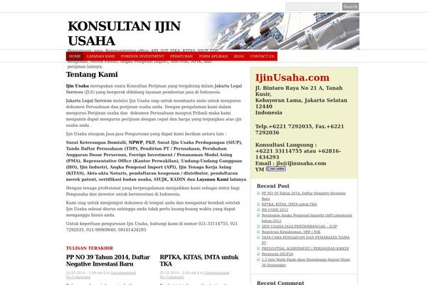 ijinusaha.com site used Iu