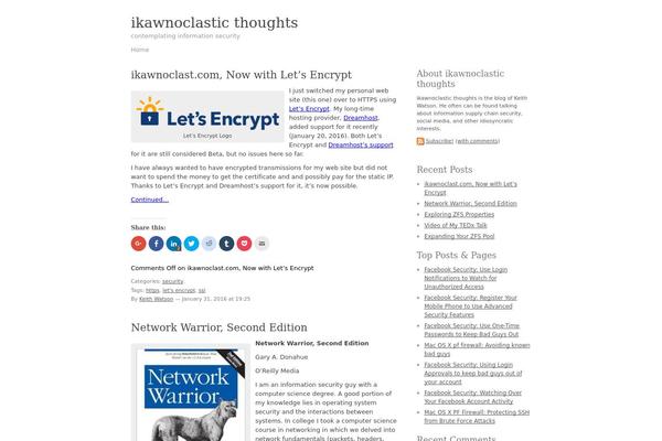 WordPress website example screenshot