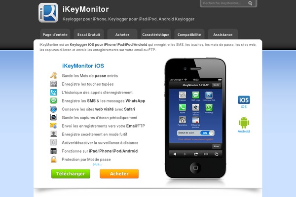 ikeymonitor.fr site used Ikeymonitor2015