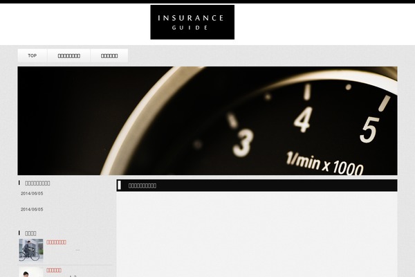 Insurance theme site design template sample