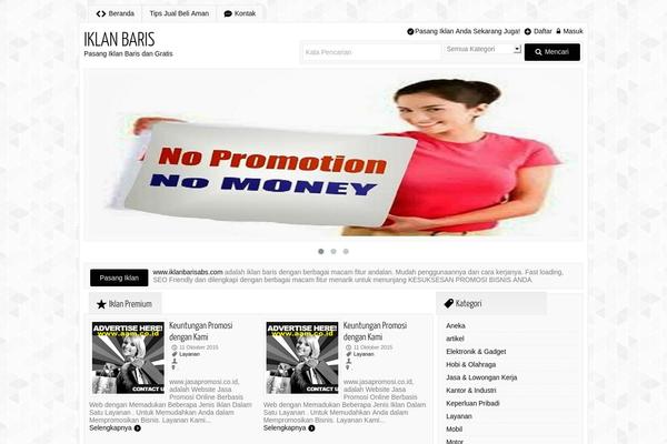 iklanbarisabs.com site used Ngiklan1.1.1d