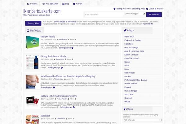 Ngiklan1.1d theme site design template sample