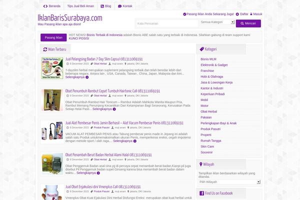 Ngiklan1.1d theme site design template sample