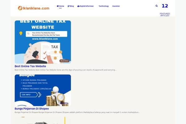 WordPress website example screenshot