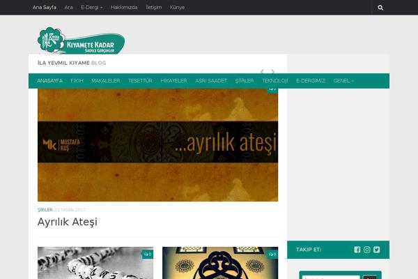 Hueman theme site design template sample