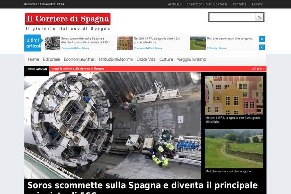 ilcorrieredispagna.com site used Thebusinessnews-multiple-pro