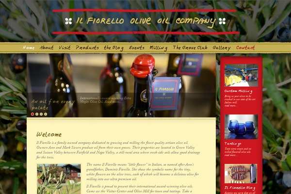 Fiorello theme site design template sample