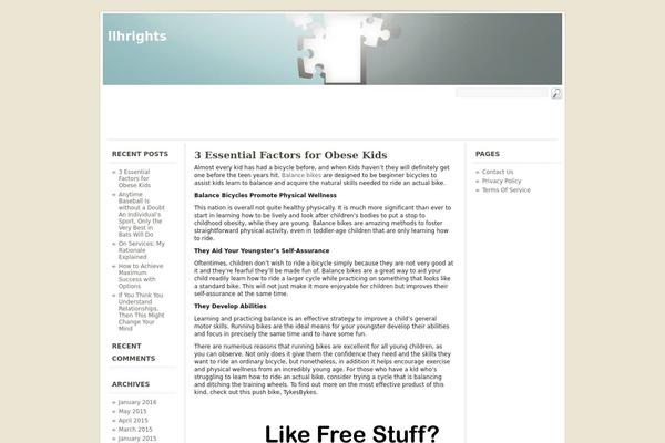 WordPress website example screenshot