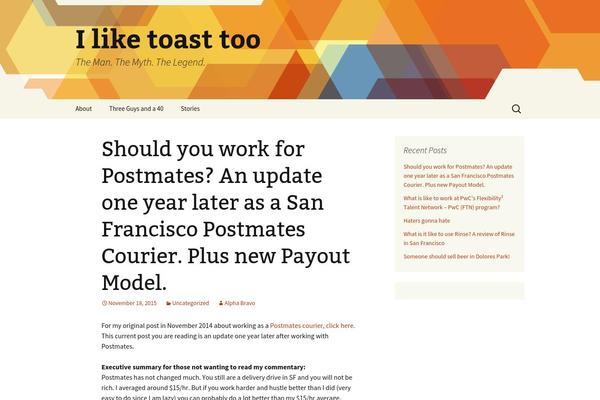Twenty Thirteen theme site design template sample