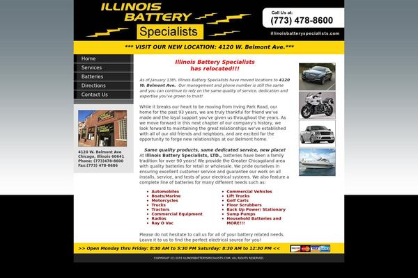 illinoisbatteryspecialists.com site used Battery