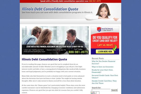 illinoisdebtconsolidationquote.com site used Debt-theme