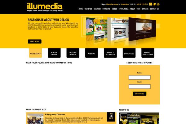 Qempo theme site design template sample
