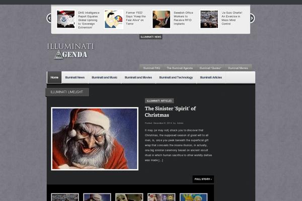 illuminatiagenda.com site used Continuum Theme