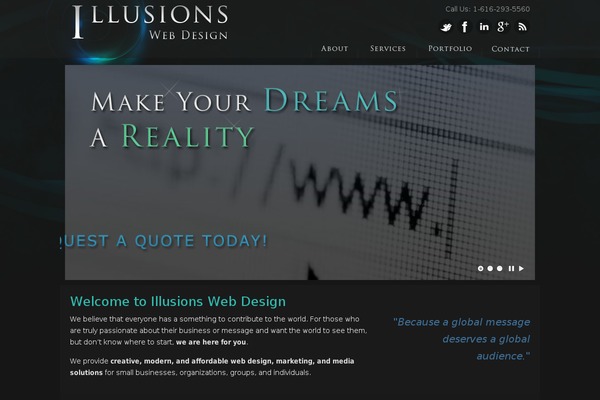 WordPress website example screenshot