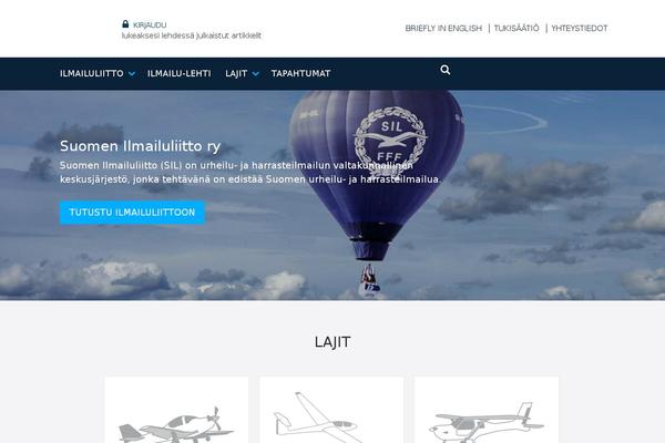 ilmailuliitto.fi site used Ilmailuliitto