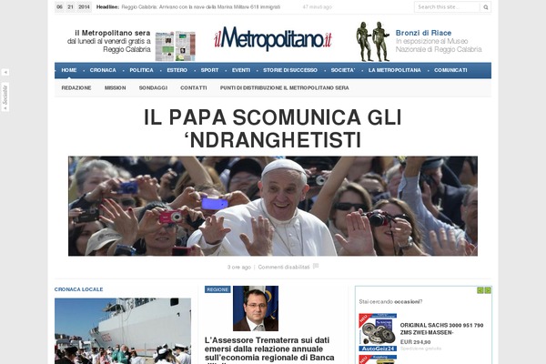 ilmetropolitano.it site used Advanced-magazine