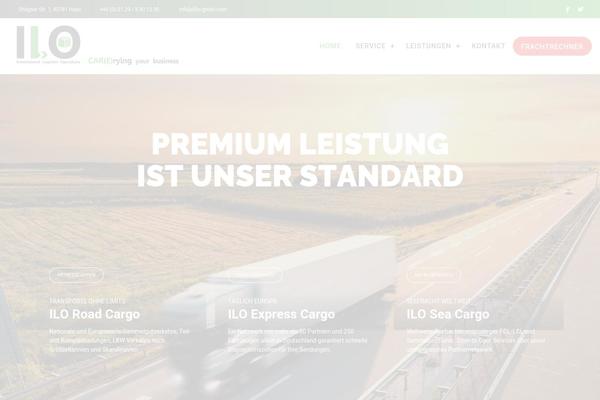 Logistic theme site design template sample