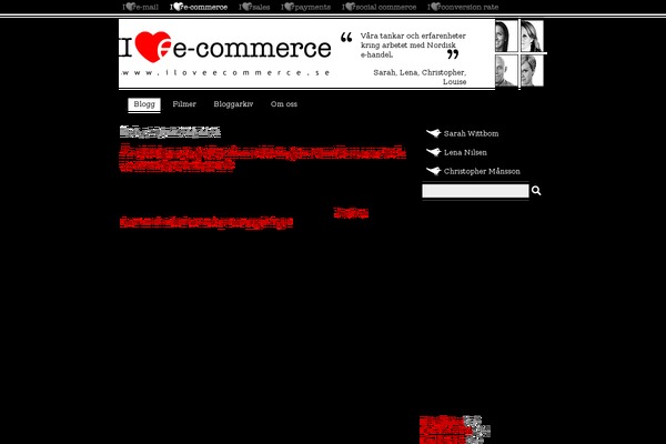 iloveecommerce.se site used Iloveemail