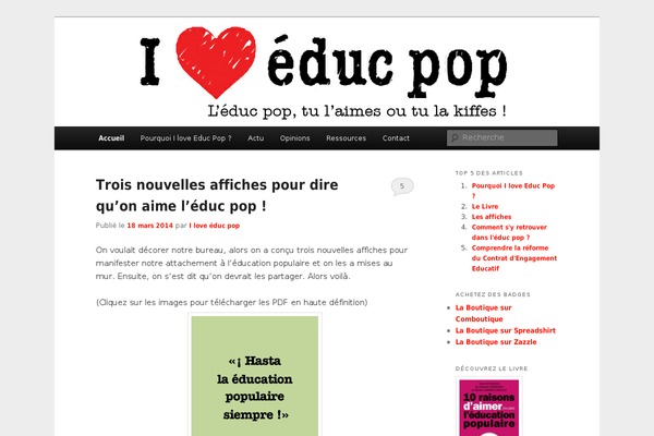 WordPress website example screenshot
