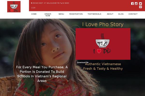 ilovepho.com.au site used Ilovepho