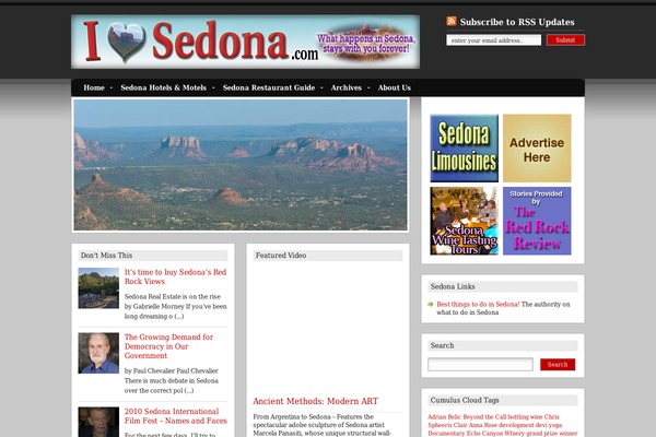 ilovesedona.com site used Magazinetheme