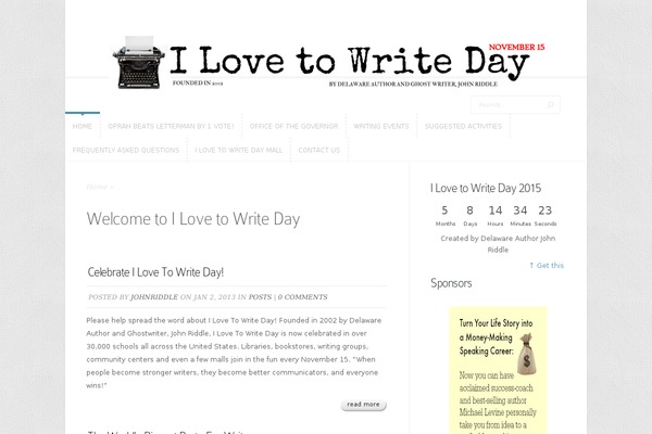 ilovetowriteday.org site used Experon