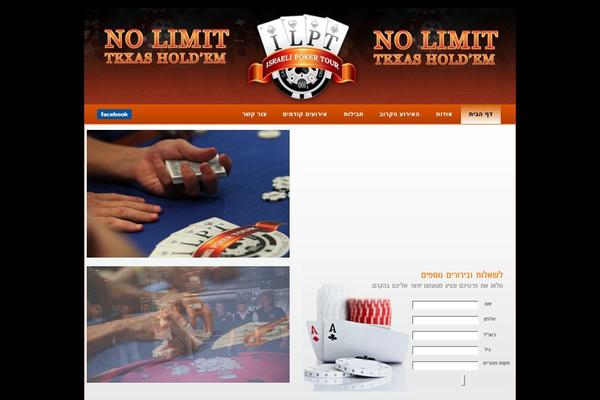 Poker theme site design template sample